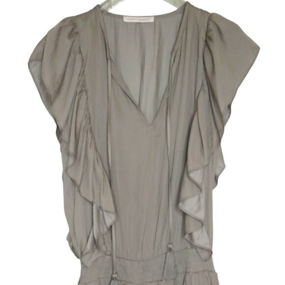 Pookie & Sebastian Dress, Drop Waist Ruffle, Tiered, Dress, Party Grey S NWOT - Picture 3 of 9
